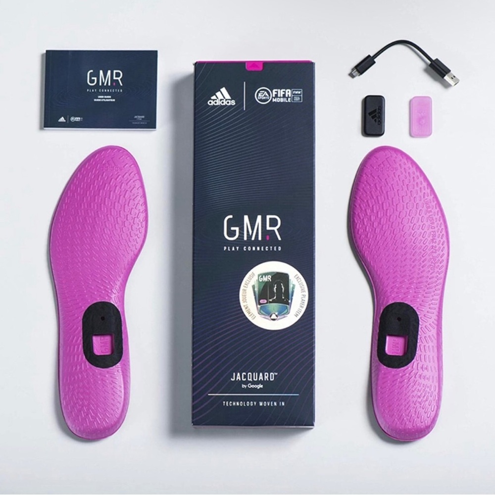 Adidas GMR Football Soccer FIFA Mobile Play connected Insoles Jacquard size 10.5